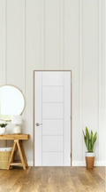 Puerta HDF izquierda C/P Amparo precolgada 0,70x2,00mt